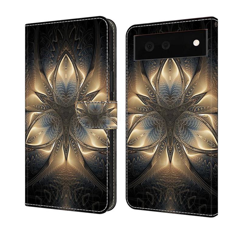 Resplendent Mandala Crystal PU Leather Protective Wallet Case Cover for Google Pixel 6