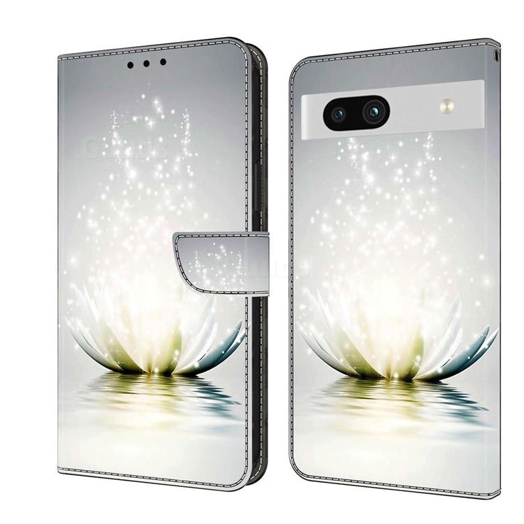 Flare lotus Crystal PU Leather Protective Wallet Case Cover for Google Pixel 7A