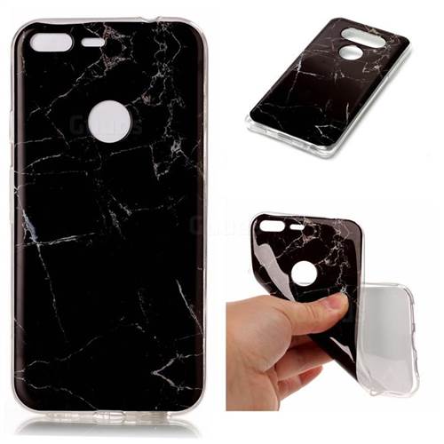 Black Soft TPU Marble Pattern Case for Google Pixel XL 5.5 inch