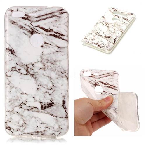 White Soft TPU Marble Pattern Case for Google Pixel XL 5.5 inch