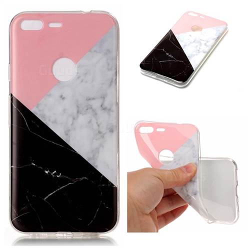 Tricolor Soft TPU Marble Pattern Case for Google Pixel XL 5.5 inch