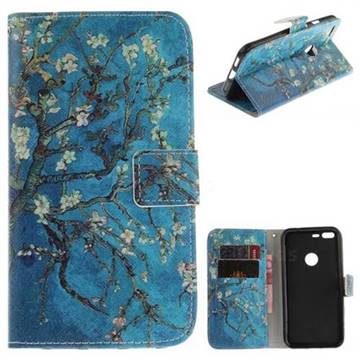 Apricot Tree PU Leather Wallet Case for Google Pixel XL