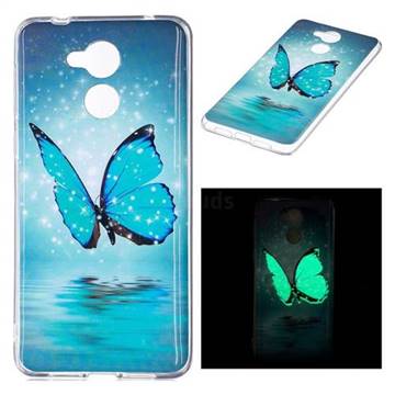 Butterfly Noctilucent Soft TPU Back Cover for Huawei Enjoy 6s Honor 6C Nova Smart
