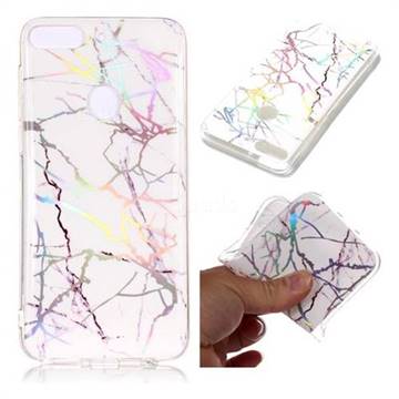Color White Marble Pattern Bright Color Laser Soft TPU Case for HTC Desire 12+ Plus (6.0 inch)