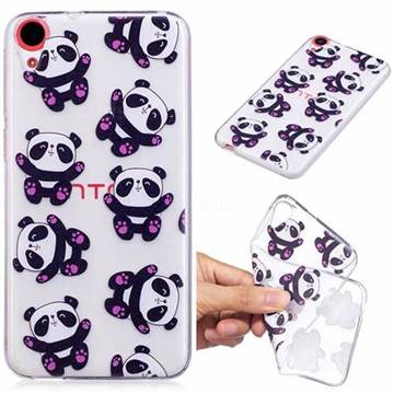 Hug Panda Super Clear Soft TPU Back Cover for HTC Desire 820 D820