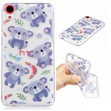 Cute Koala Super Clear Soft TPU Back Cover for HTC Desire 820 D820