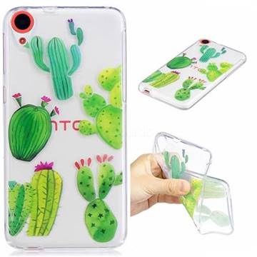 Green Cactus Super Clear Soft TPU Back Cover for HTC Desire 820 D820