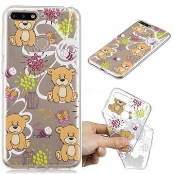 Butterfly Bear Super Clear Soft TPU Back Cover for Huawei Enjoy 8E