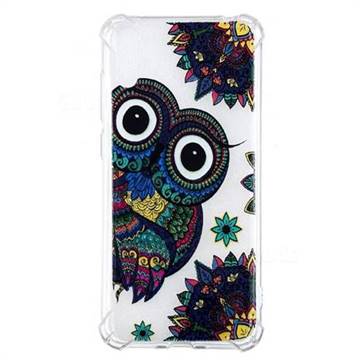 Owl Totem Anti-fall Clear Varnish Soft TPU Back Cover for Huawei Enjoy 9