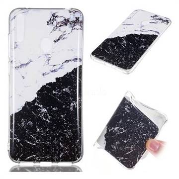 Black and White Soft TPU Marble Pattern Phone Case for Huawei Enjoy 9