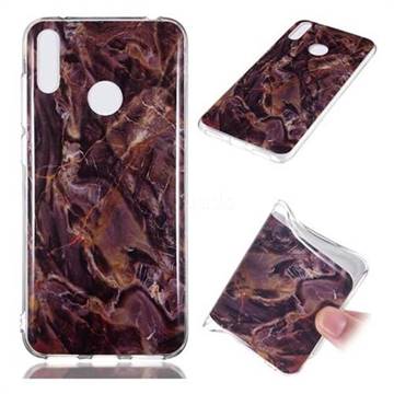 Brown Soft TPU Marble Pattern Phone Case for Huawei Enjoy 9