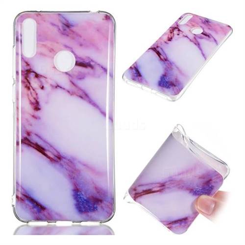 Purple Soft TPU Marble Pattern Case for Huawei Enjoy 9