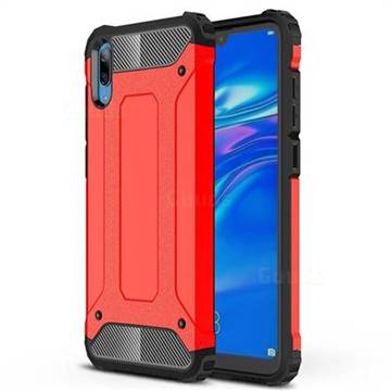 King Kong Armor Premium Shockproof Dual Layer Rugged Hard Cover for Huawei Enjoy 9 - Big Red