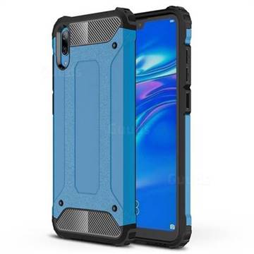King Kong Armor Premium Shockproof Dual Layer Rugged Hard Cover for Huawei Enjoy 9 - Sky Blue