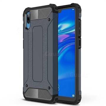 King Kong Armor Premium Shockproof Dual Layer Rugged Hard Cover for Huawei Enjoy 9 - Navy