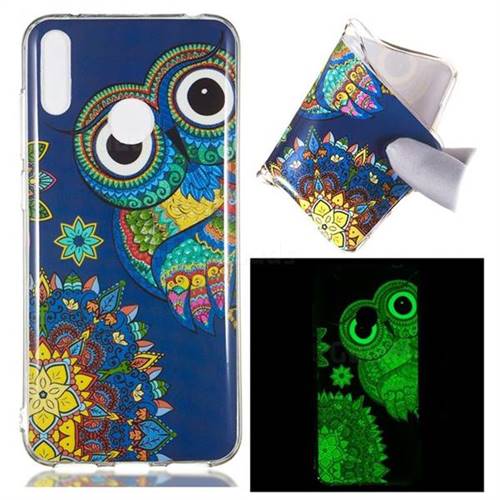 Tribe Owl Noctilucent Soft TPU Back Cover for Huawei Enjoy 9