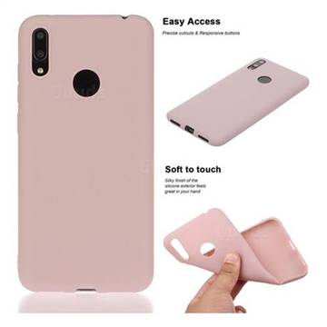 Soft Matte Silicone Phone Cover for Huawei Enjoy 9 - Lotus Color