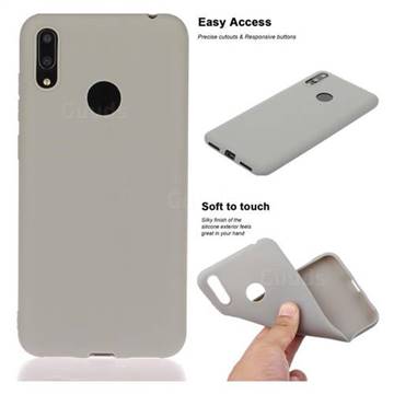 Soft Matte Silicone Phone Cover for Huawei Enjoy 9 - Gray