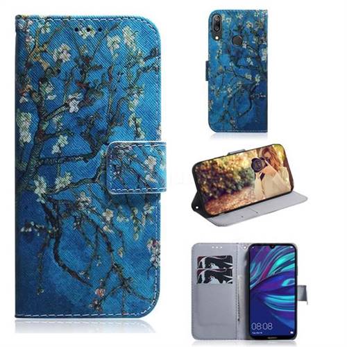 Apricot Tree PU Leather Wallet Case for Huawei Enjoy 9