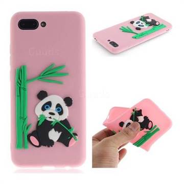 Panda Eating Bamboo Soft 3D Silicone Case for Huawei Honor 10 - Pink