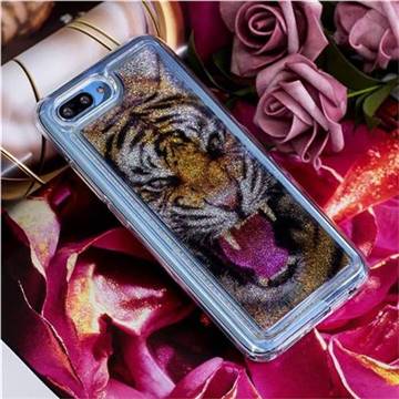 Tiger Glassy Glitter Quicksand Dynamic Liquid Soft Phone Case for Huawei Honor 10