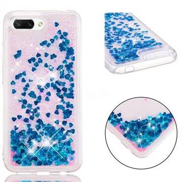 Dynamic Liquid Glitter Quicksand Sequins TPU Phone Case for Huawei Honor 10 - Blue