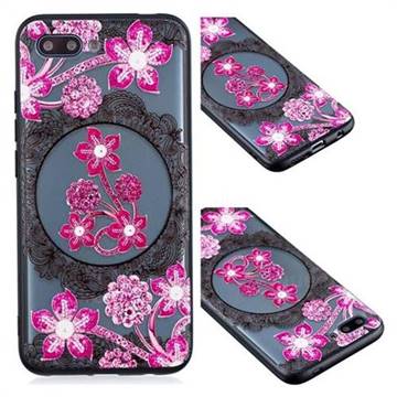 Daffodil Lace Diamond Flower Soft TPU Back Cover for Huawei Honor 10