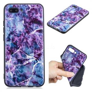 Marble 3D Embossed Relief Black TPU Cell Phone Back Cover for Huawei Honor 10