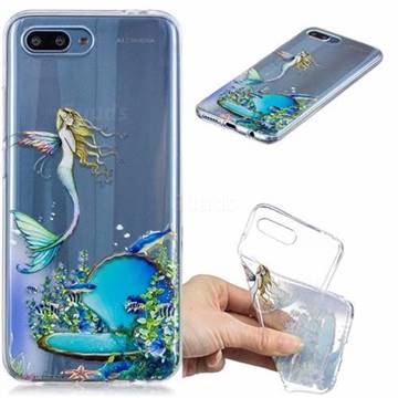 Mermaid Clear Varnish Soft Phone Back Cover for Huawei Honor 10