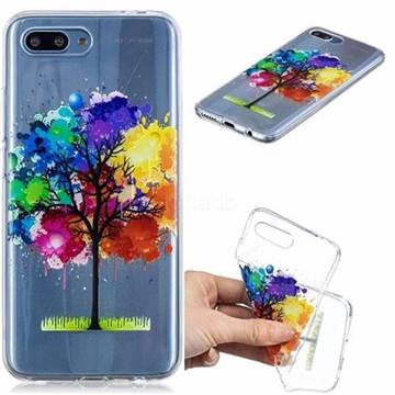 Oil Painting Tree Clear Varnish Soft Phone Back Cover for Huawei Honor 10