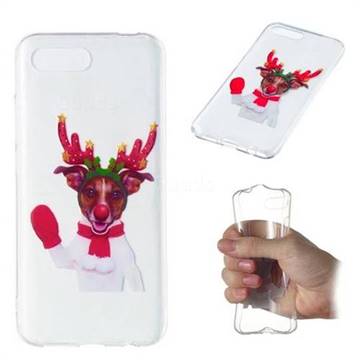 Red Gloves Elk Super Clear Soft TPU Back Cover for Huawei Honor 10