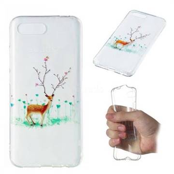 Branches Elk Super Clear Soft TPU Back Cover for Huawei Honor 10