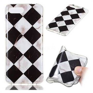 Black and White Matching Soft TPU Marble Pattern Phone Case for Huawei Honor 10