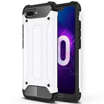 King Kong Armor Premium Shockproof Dual Layer Rugged Hard Cover for Huawei Honor 10 - White
