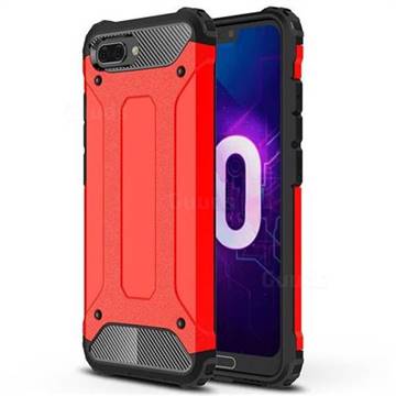 King Kong Armor Premium Shockproof Dual Layer Rugged Hard Cover for Huawei Honor 10 - Big Red