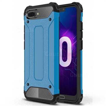 King Kong Armor Premium Shockproof Dual Layer Rugged Hard Cover for Huawei Honor 10 - Sky Blue