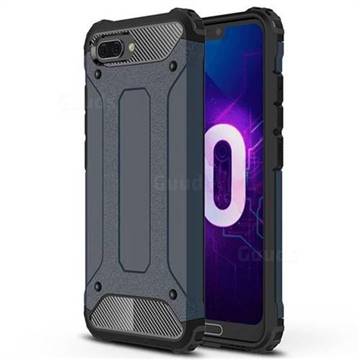King Kong Armor Premium Shockproof Dual Layer Rugged Hard Cover for Huawei Honor 10 - Navy