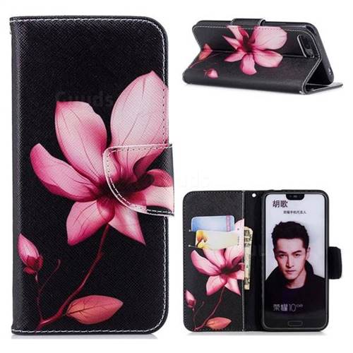 Lotus Flower Leather Wallet Case for Huawei Honor 10