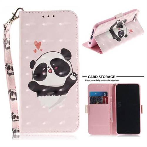 Heart Cat 3D Painted Leather Wallet Phone Case for Huawei Honor 10