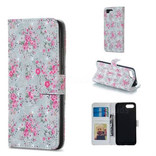 Roses Flower 3D Painted Leather Phone Wallet Case for Huawei Honor 10