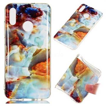 Fire Cloud Soft TPU Marble Pattern Phone Case for Huawei Honor 10 Lite