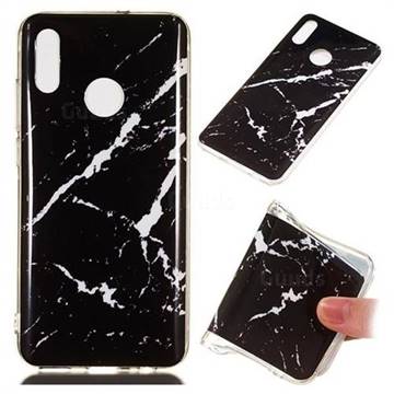 Black Rough white Soft TPU Marble Pattern Phone Case for Huawei Honor 10 Lite