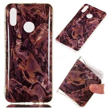 Brown Soft TPU Marble Pattern Phone Case for Huawei Honor 10 Lite