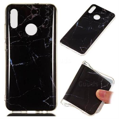 Black Soft TPU Marble Pattern Case for Huawei Honor 10 Lite