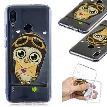 Envelope Owl Super Clear Soft TPU Back Cover for Huawei Honor 10 Lite
