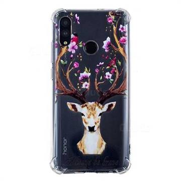 Always be Brave Anti-fall Clear Varnish Soft TPU Back Cover for Huawei Honor 10 Lite