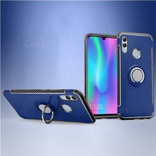 Armor Anti Drop Carbon PC + Silicon Invisible Ring Holder Phone Case for Huawei Honor 10 Lite - Sapphire