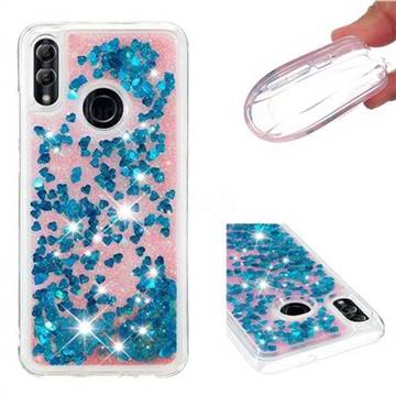 Dynamic Liquid Glitter Quicksand Sequins TPU Phone Case for Huawei Honor 10 Lite - Blue