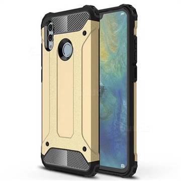 King Kong Armor Premium Shockproof Dual Layer Rugged Hard Cover for Huawei Honor 10 Lite - Champagne Gold