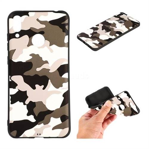 Camouflage Soft TPU Back Cover for Huawei Honor 10 Lite - Black White